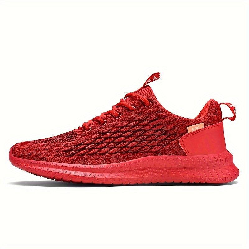  Men's Breathable Running Shoes Non Slip Lace Up Sneakers