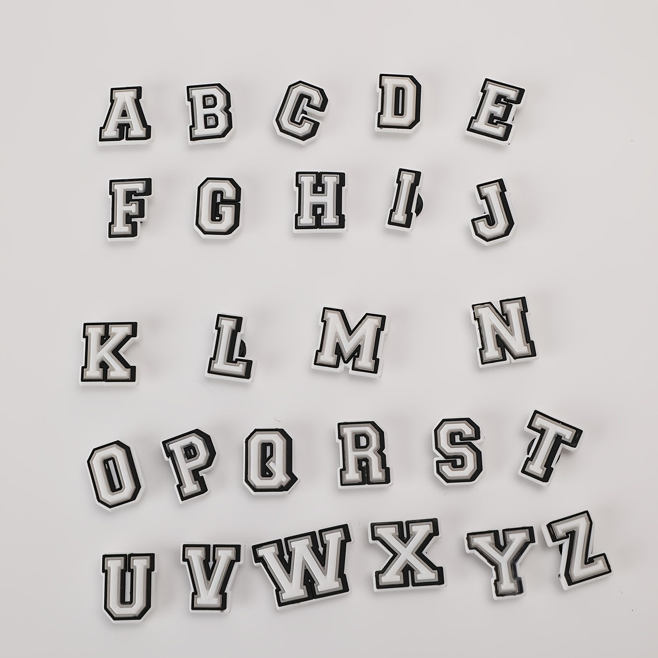26pcs PVC Letter Charms Shoe Decoration DIY Shoes Pins For Clogs Men Women Teens