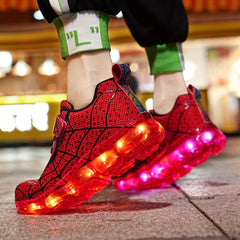 LED Light Up Sneakers Comfy Non Slip Chunky Shoes for Kids Outdoor