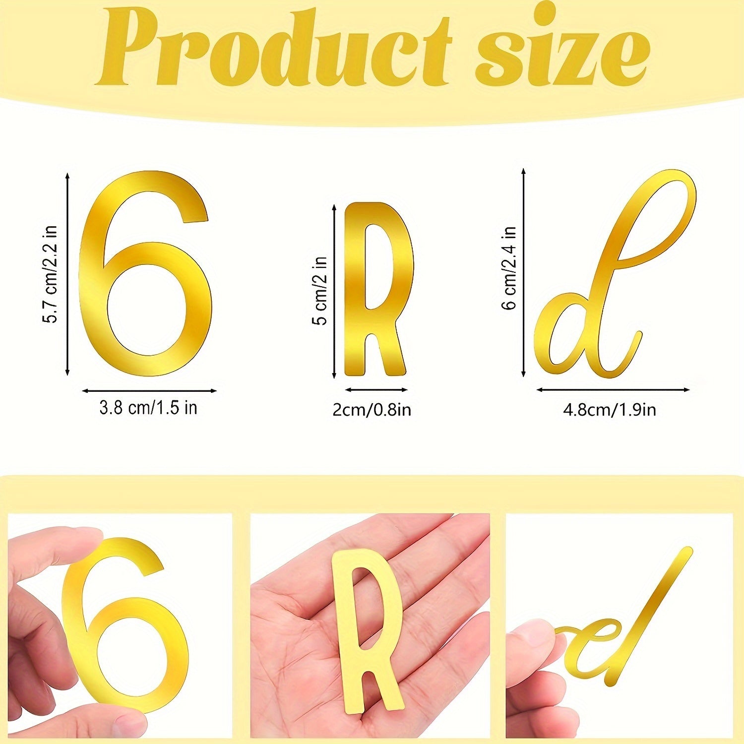 Acrylic Number Alphabet Cake Topper 0 9 Numbers A Letter Name Cupcake Toppers