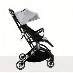 Lightweight Folding Stroller One Button Fold Sitting Lying Baby Stroller
