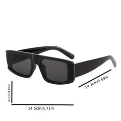 Y2K Rectangle Sunglasses Anti Glare UV400