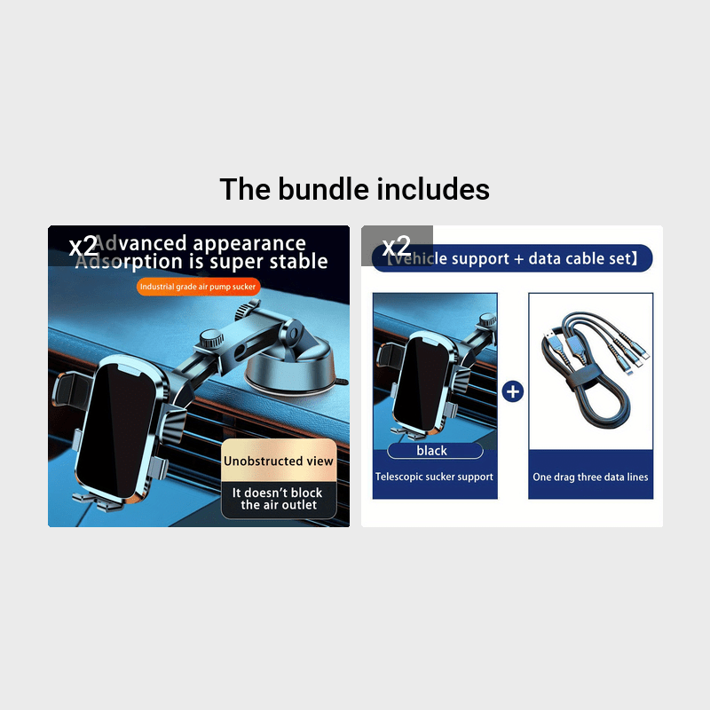 Telescopic Suction Cup Car Phone Holder Dashboard/Windshield Installation