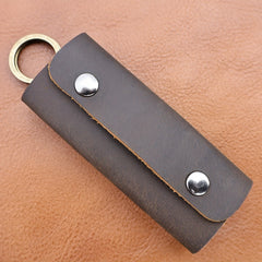 Men's Cowhide Key Chain Portable Retro Waist Hanging Keychain