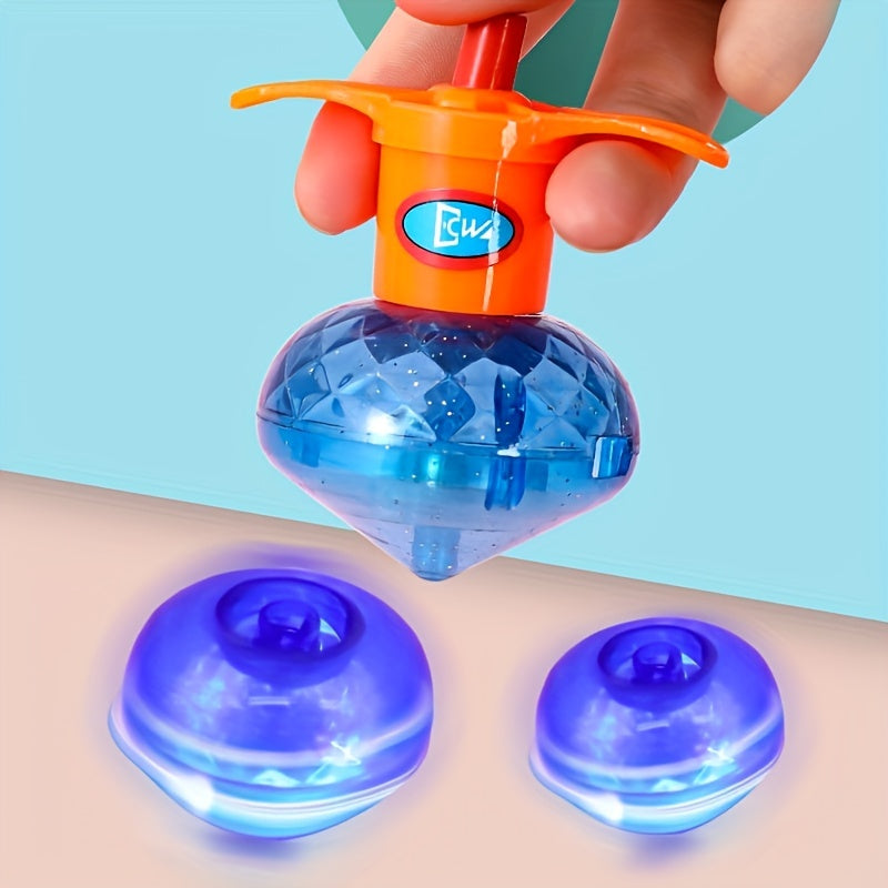 Luminous Torsion Ejection Top Toy with Random Design