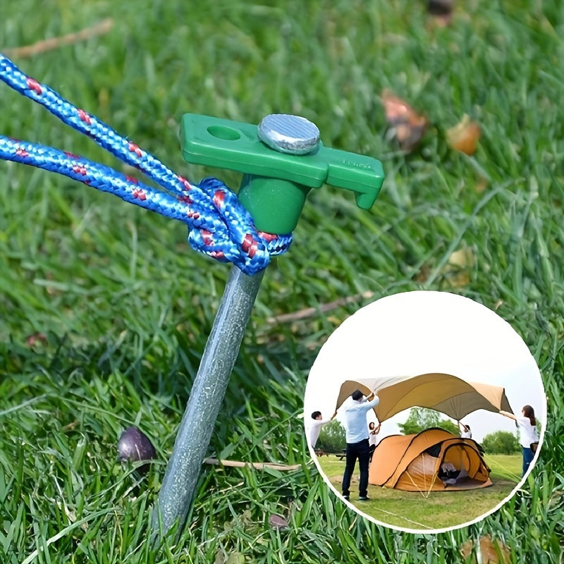 2pcs Tent Ground Nail Canopy Umbrella Fixed Steel Nails 9.84inch
