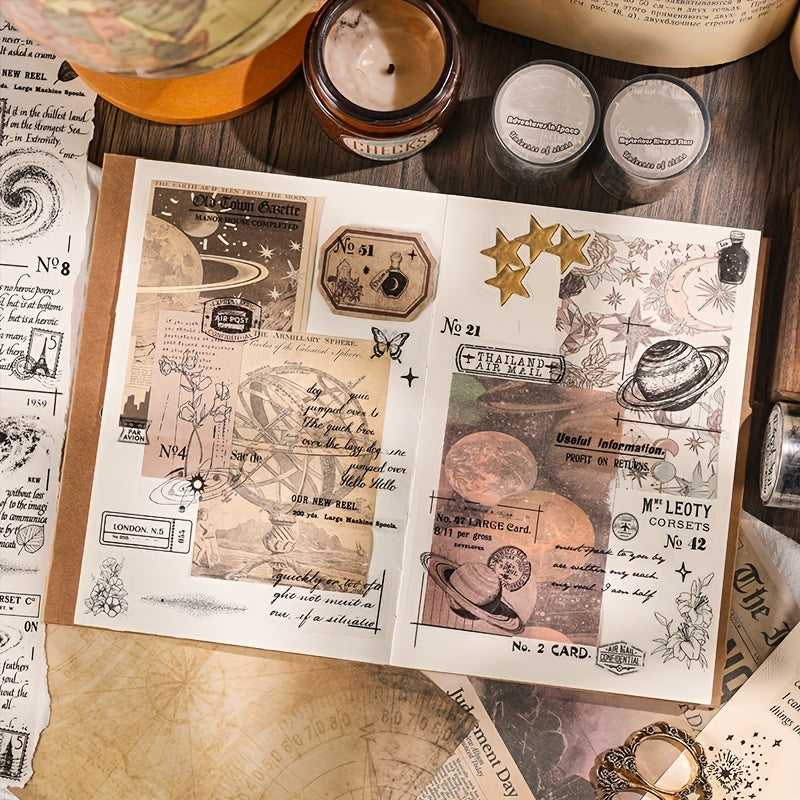 Roll Starry Universe Series PVC Diary Notebook Sticker