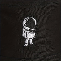 Embroidered Astronaut Fisherman Hat Sun Protection