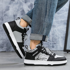 Men's Non-Slip Lace Up Skate Shoes for Outdoor Activities