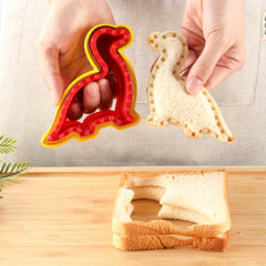 2pcs Dino Sandwich Cutter & Sealer Set Kitchen Gadgets