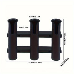Triple Tube PVC Fishing Rod Holder for Boats and Kayaks