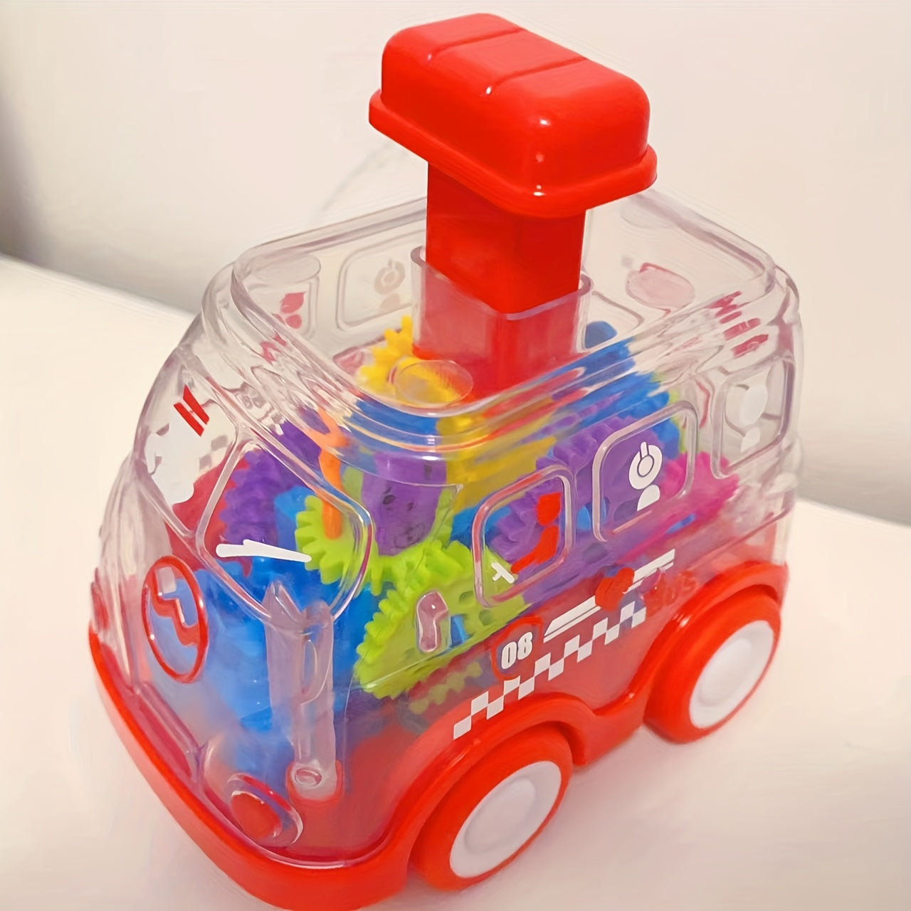 Transparent Gear Car Educational Toy for Kids
