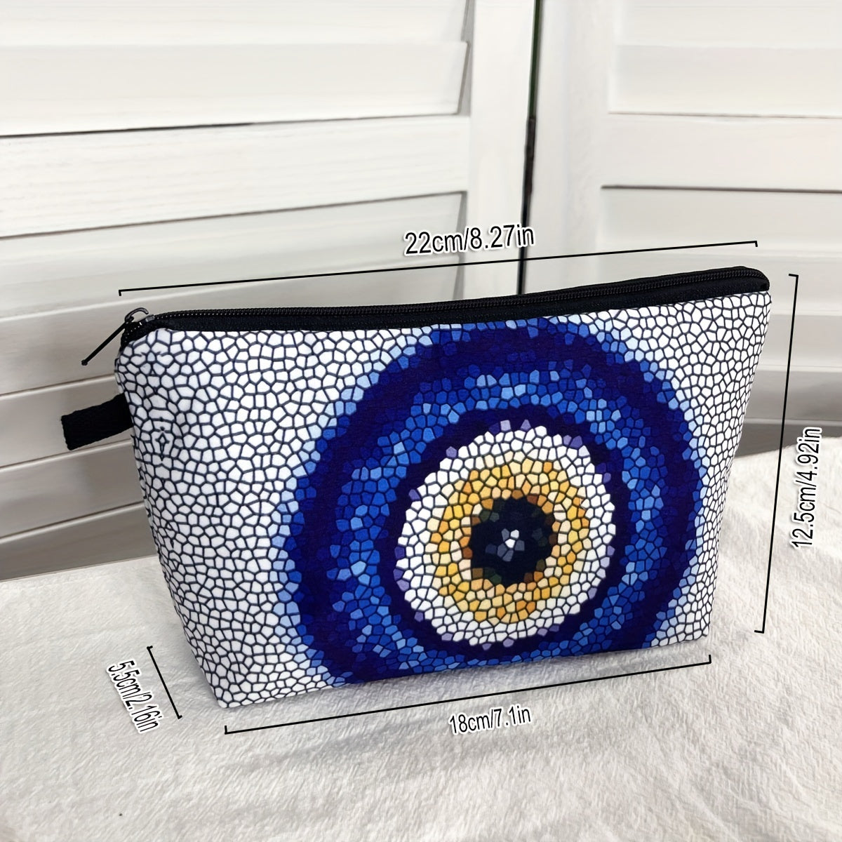 Evil Eye Pattern Makeup Bag Devil's Eye Cosmetic Storage Bag