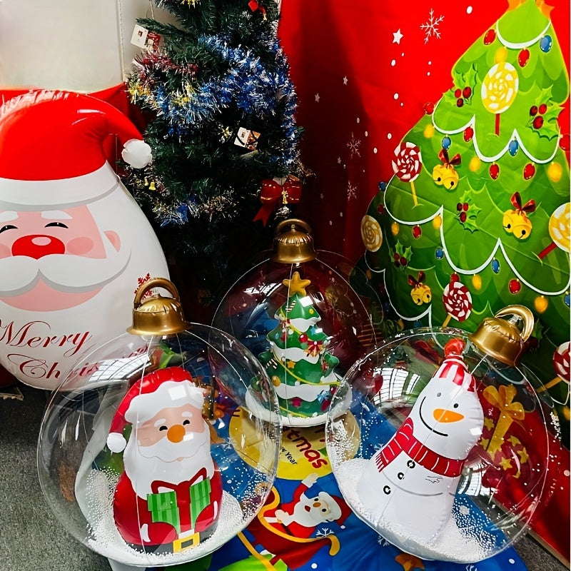 1pc Inflatable Christmas Ball with LED Lights and Remote Control