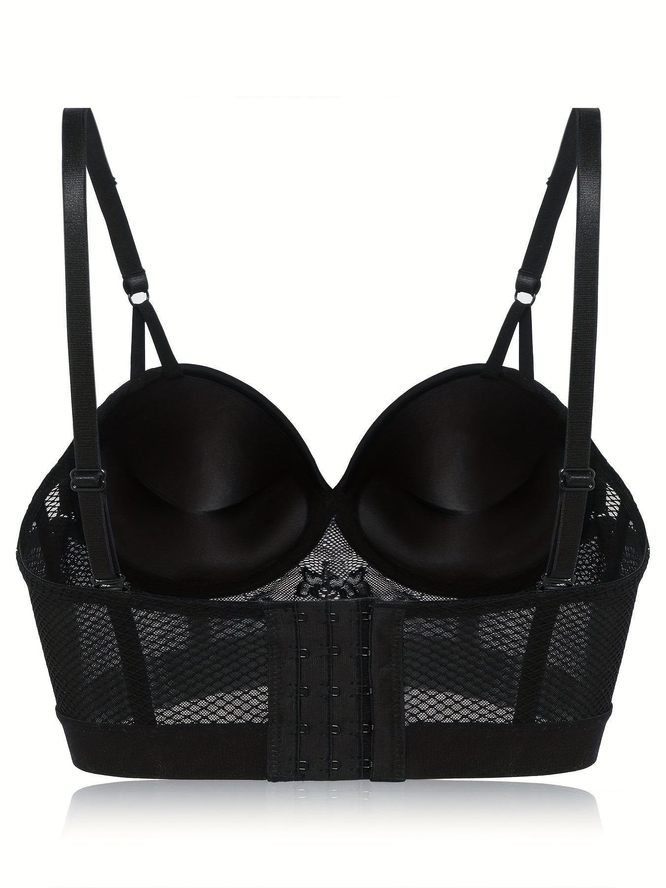 Push Up Bra with Contrast Lace Detail