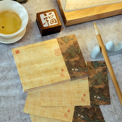 4pcs 320 Sheets Chinese Style Sticky Notepaper Set Ancient Culture Sticky Notes