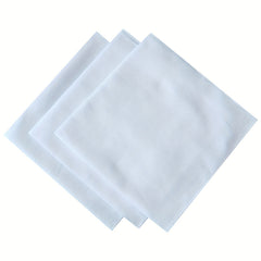 12 Pcs Thin Plain Handkerchief Napkin Pocket Handkerchief 39