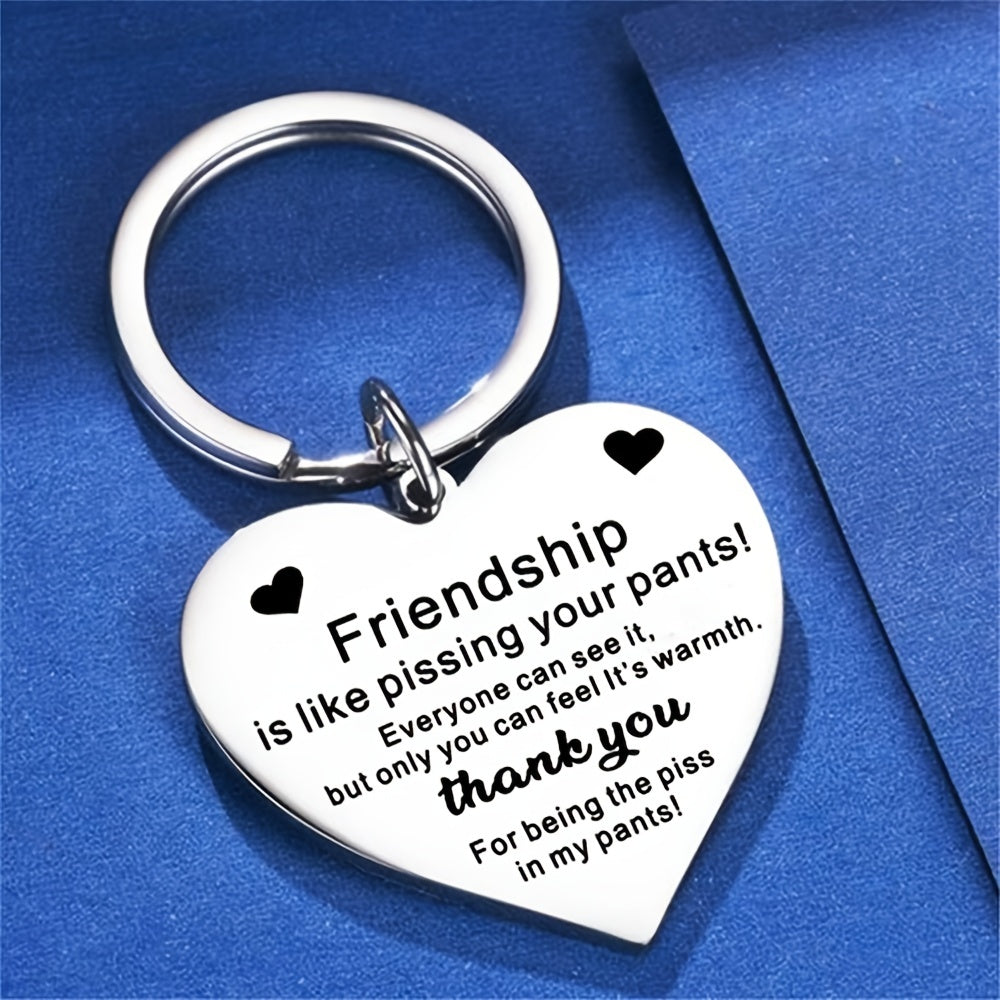 Friendship Heart Keychain Friends Gift
