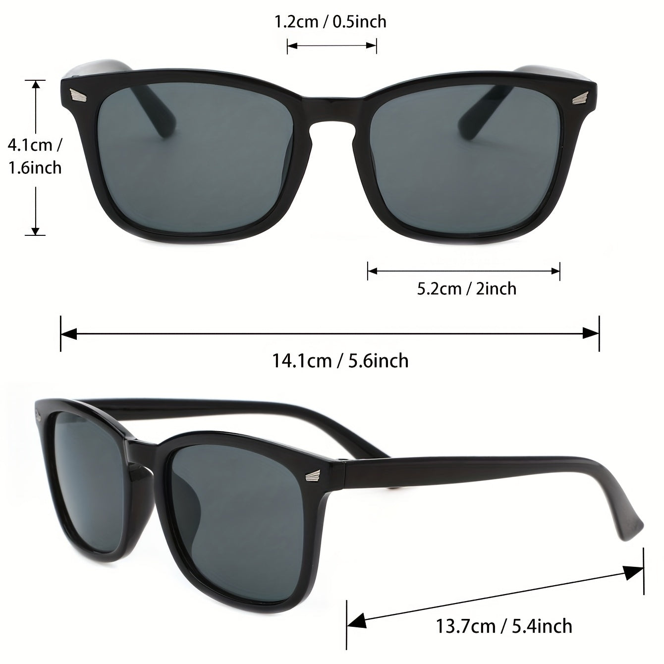 3pcs Men's Travel Casual Sunglasses Set