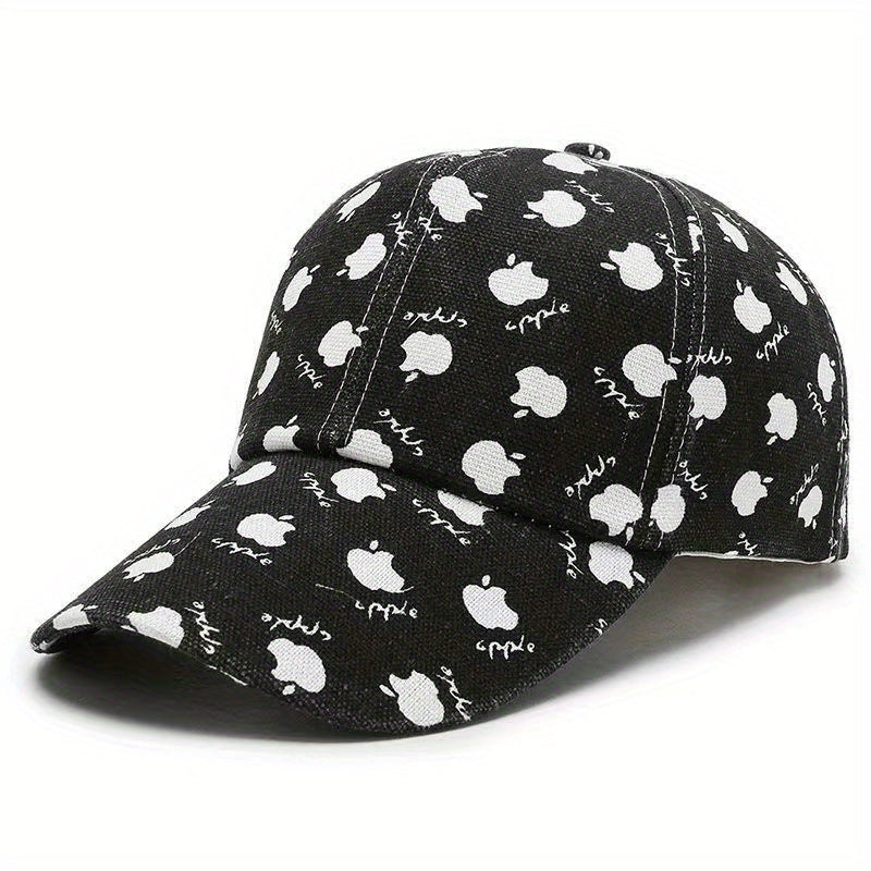 Fruit Printed Baseball Cap Lightweight Sun Hat for Women