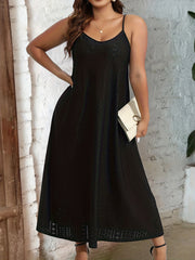  Eyelet Embroidered Maxi Cami Dress