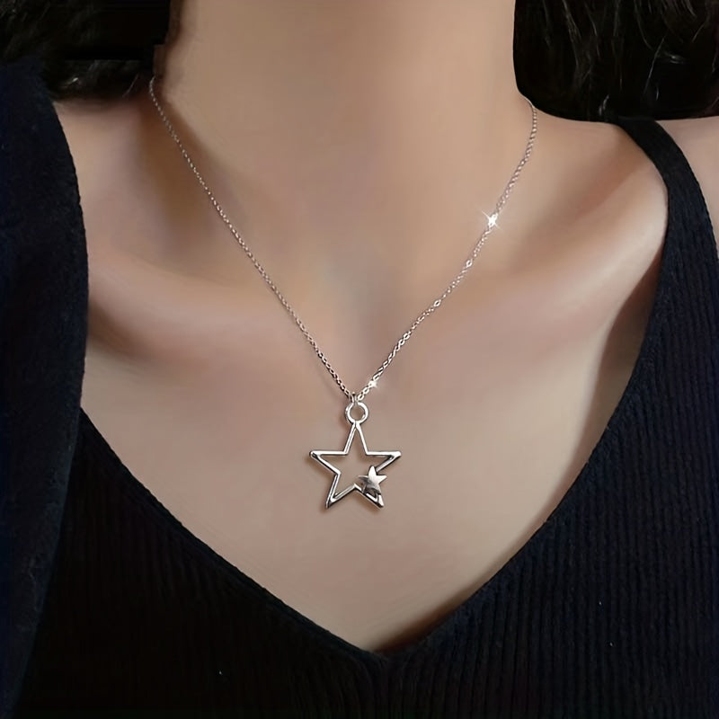 Vintage Goth Star Necklace Women's Men's Necklace