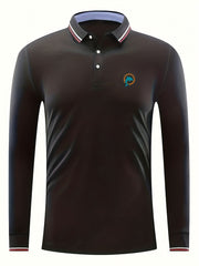 Dolphin Print Men's Lightweight Polo Shirt