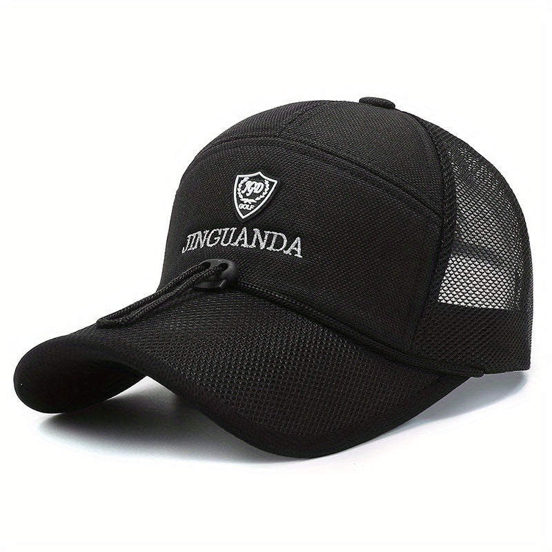 Summer Cotton Linen Men's Baseball Cap Sunscreen Fishing Cap