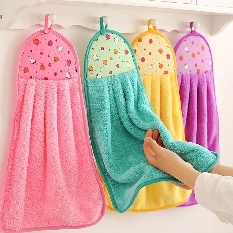 Coral Velvet Hand Towel Absorbent Household Cleaning Supplies