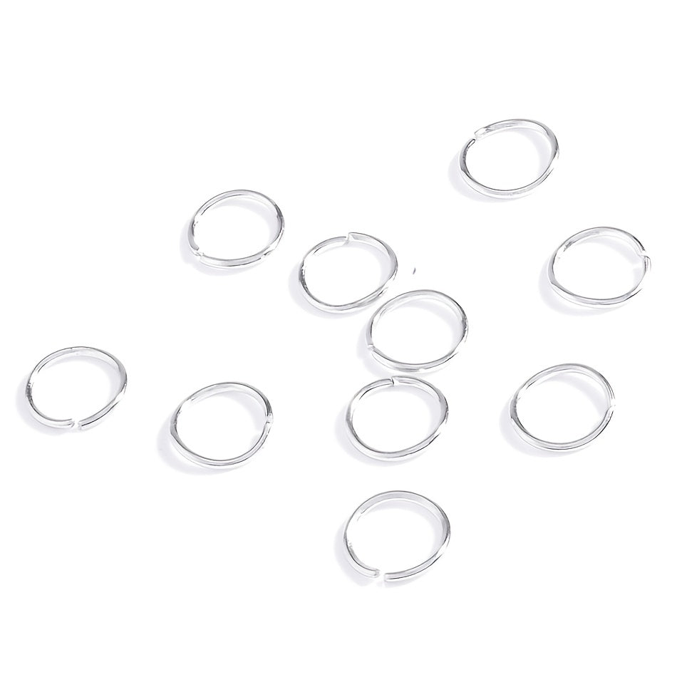 10 Pcs Circle Hair Ring Set Metal Clips Hair Decorative Accessories