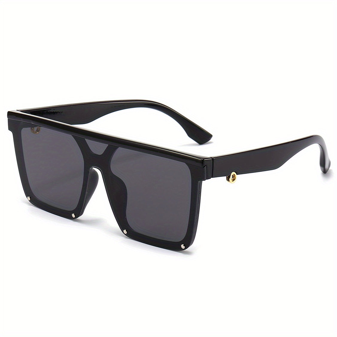Y2K Multicolor Oversized Sunglasses Men's Rectangular Glasses