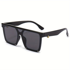 Y2K Multicolor Oversized Sunglasses Men's Rectangular Glasses