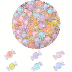 20pcs Acrylic Candy Bow Spacer Beads for DIY Jewelry Making