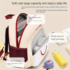 Kids 3D Cartoon Backpack Smiling Breathable Backpack