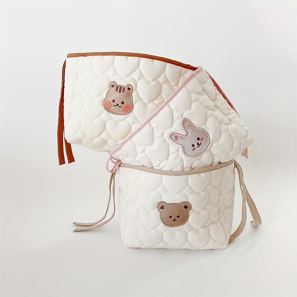 Pure Cotton Love Quilting Baby Stroller Hanging Bag
