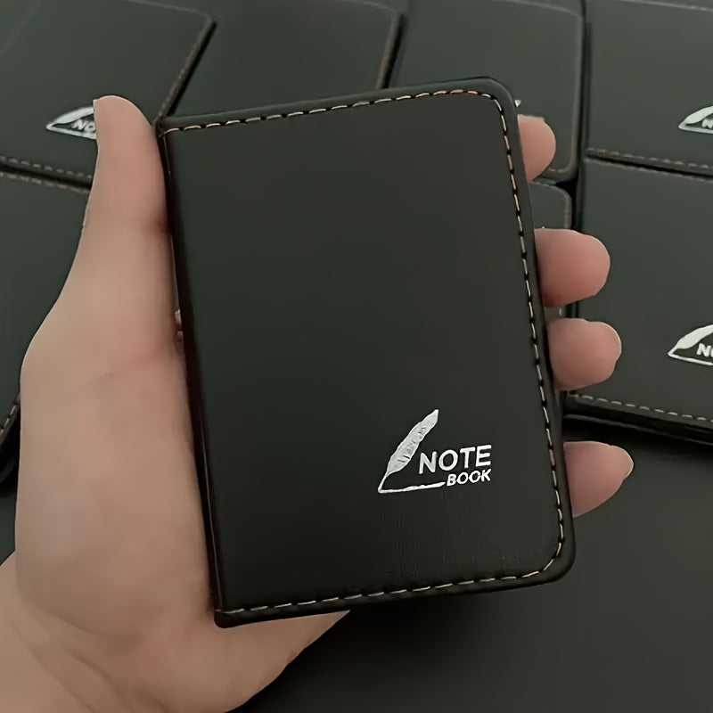 Mini Notepad Handbook Simulation Leather Crimping Notebook