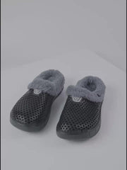 Women's Plush Lined Slip On Clogs Winter Indoor Shoes