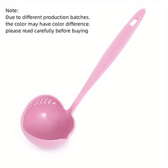 Wheat Straw Ladle Soup Spoon Leak Spoon 2-in-1 Plastic Tableware