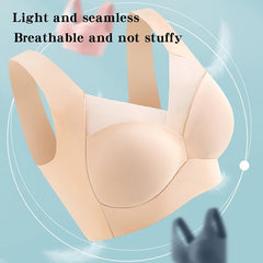 Seamless Mesh Stitching Sports Bra Push Up Tank Bra