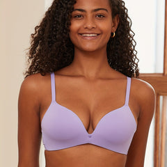 Comfortable Solid T Shirt Bra for Women Push Up Intimates Lingerie
