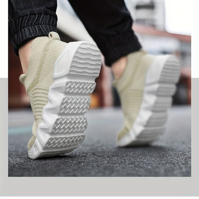 Unisex Kids Knit Sneakers Breathable Sport Shoes