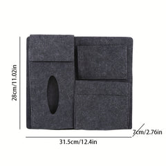Car Back Seat Storage Bag Felt Organizer Tissue Holder Car Accessories