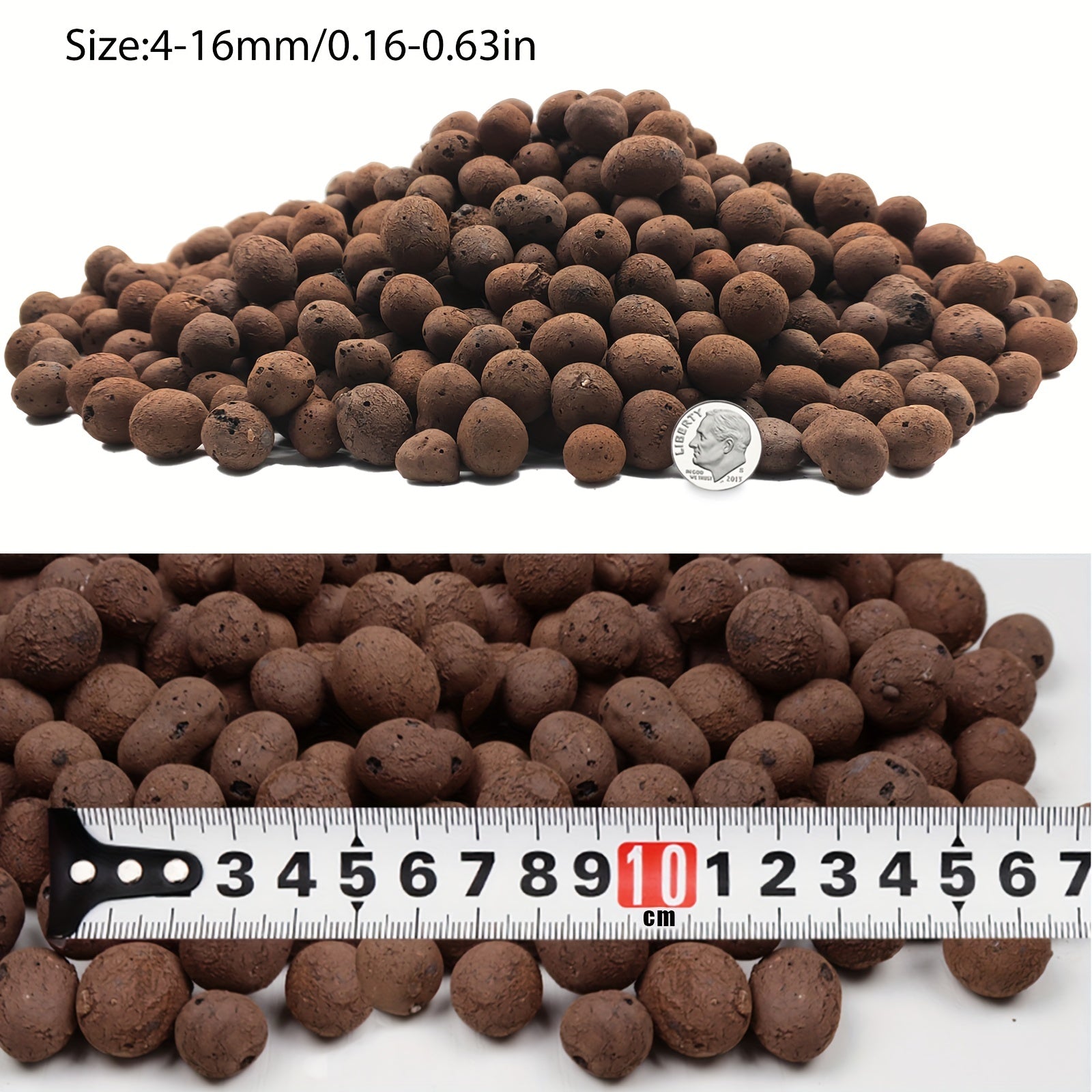 Natural Clay Pebbles Plant Grow Media Hydroponics Orchids Aquaponics