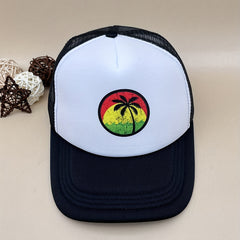 Adjustable Coconut Tree Pattern Baseball Cap for Outdoor Sport