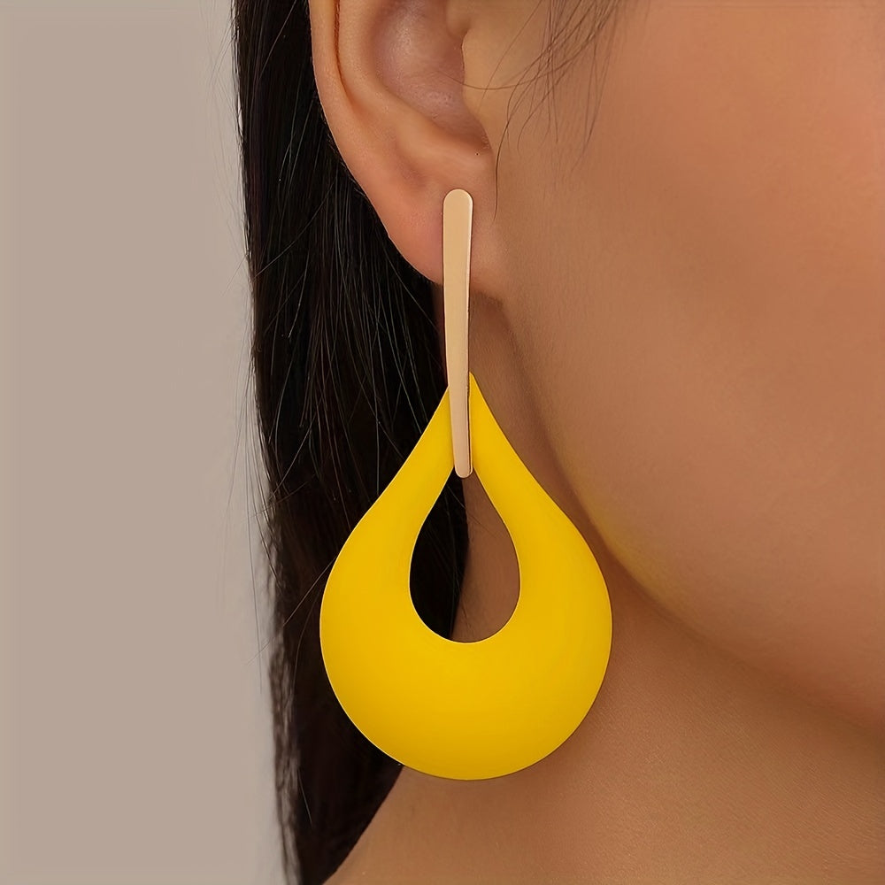 Boho Teardrop Dangle Earrings 18K Plated Jewelry Gift