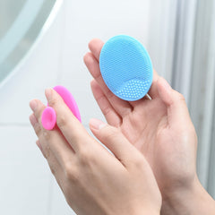 Silicone Face Scrubber 2 Pack Facial Cleansing Pad Exfoliator Face Brush