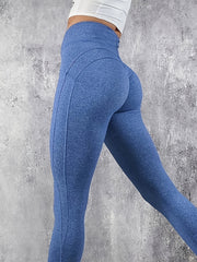 Women's Cross Waistband Yoga Leggings Butt Lifting Fitness Pants