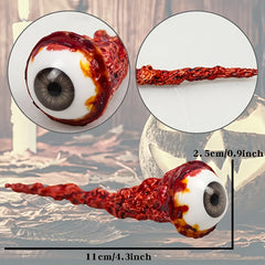 2 Colors Latex Halloween Prank Eyeballs for Scary Fun