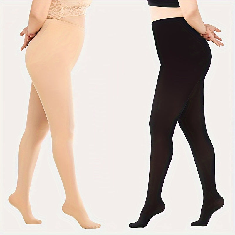 Plush Lined High Waist Thermal Leggings Women's Stockings