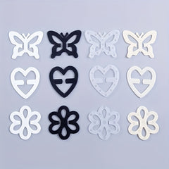 4pcs Flower Bra Strap Clips Non-slip Buckle Women's Lingerie Accessories
